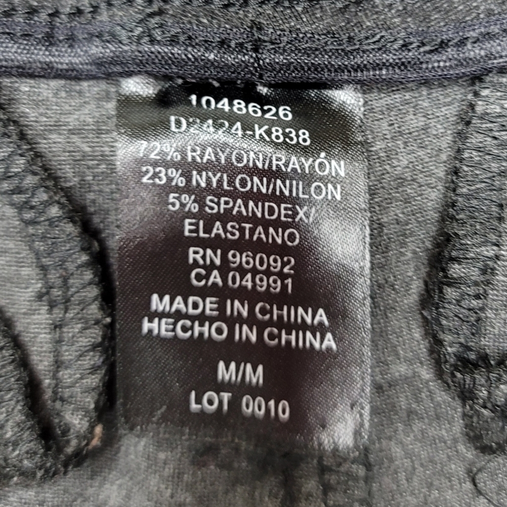 Hilary Radley Pull On Skinny Stretch Women's Dark Gray Pants Size Medium - Picture 6 of 11